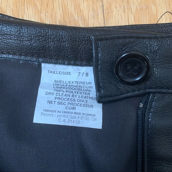 WOMEN 100% LEATHER MIDI SKIRT SIZE 7/8 - Picture 9 of 9